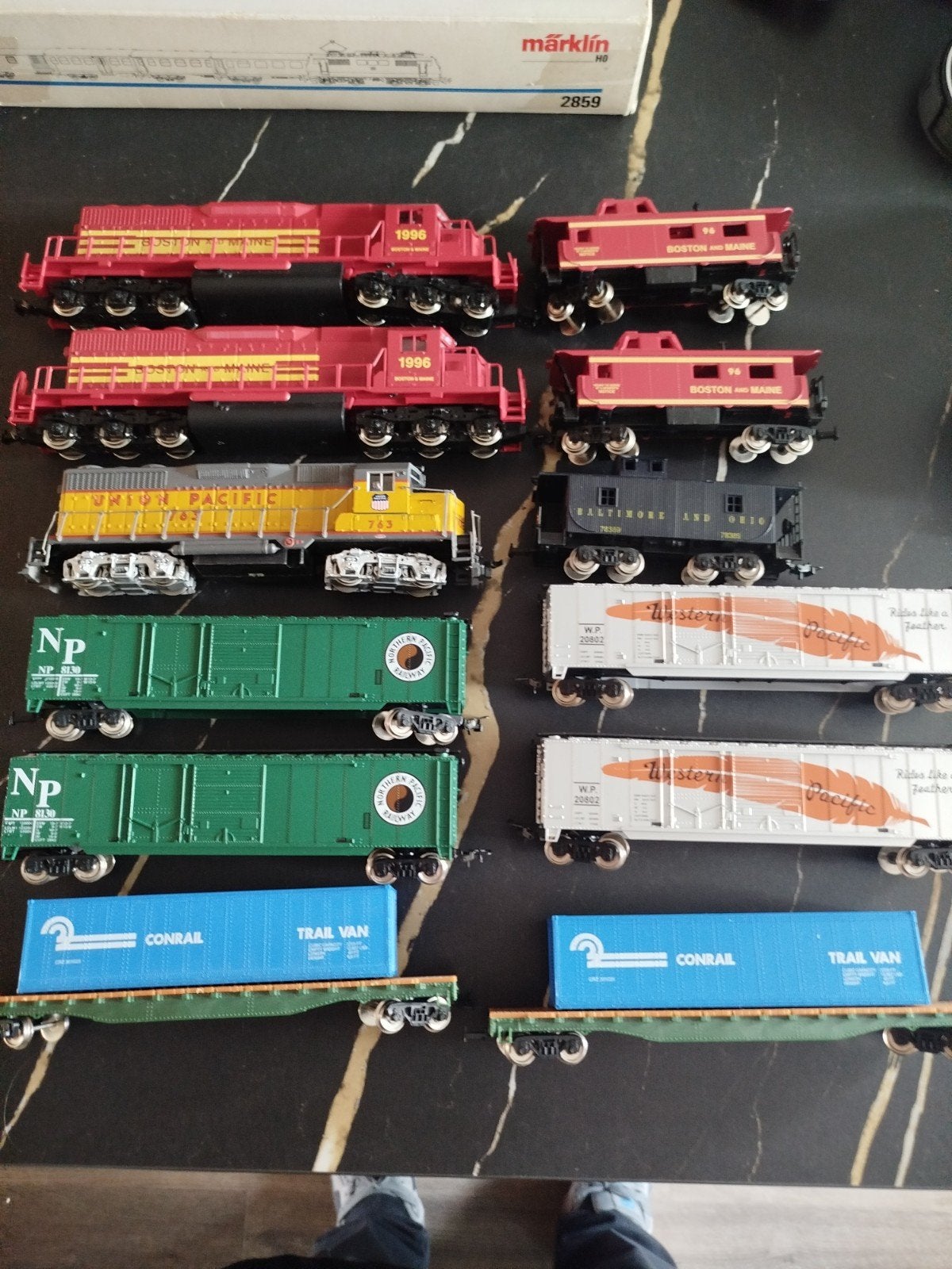 Mehano Treinset met Locomotieven en Wagons, Ophalen of Verzenden, Gebruikt, Wisselstroom, Treinset
