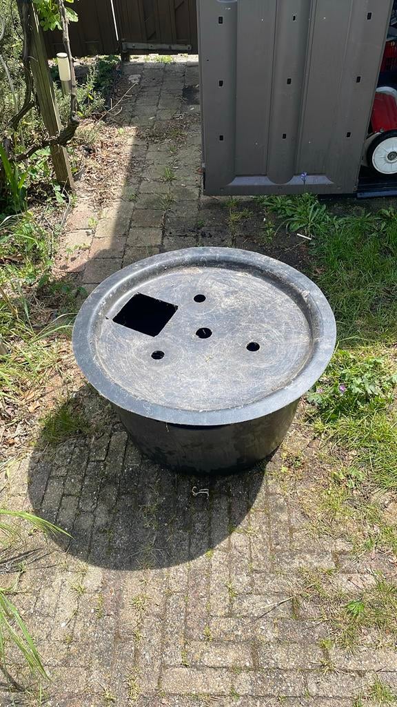 Ronde vijverbak/kuip voor waterornament, incl. pomp (H35 D60, Ophalen, Zo goed als nieuw