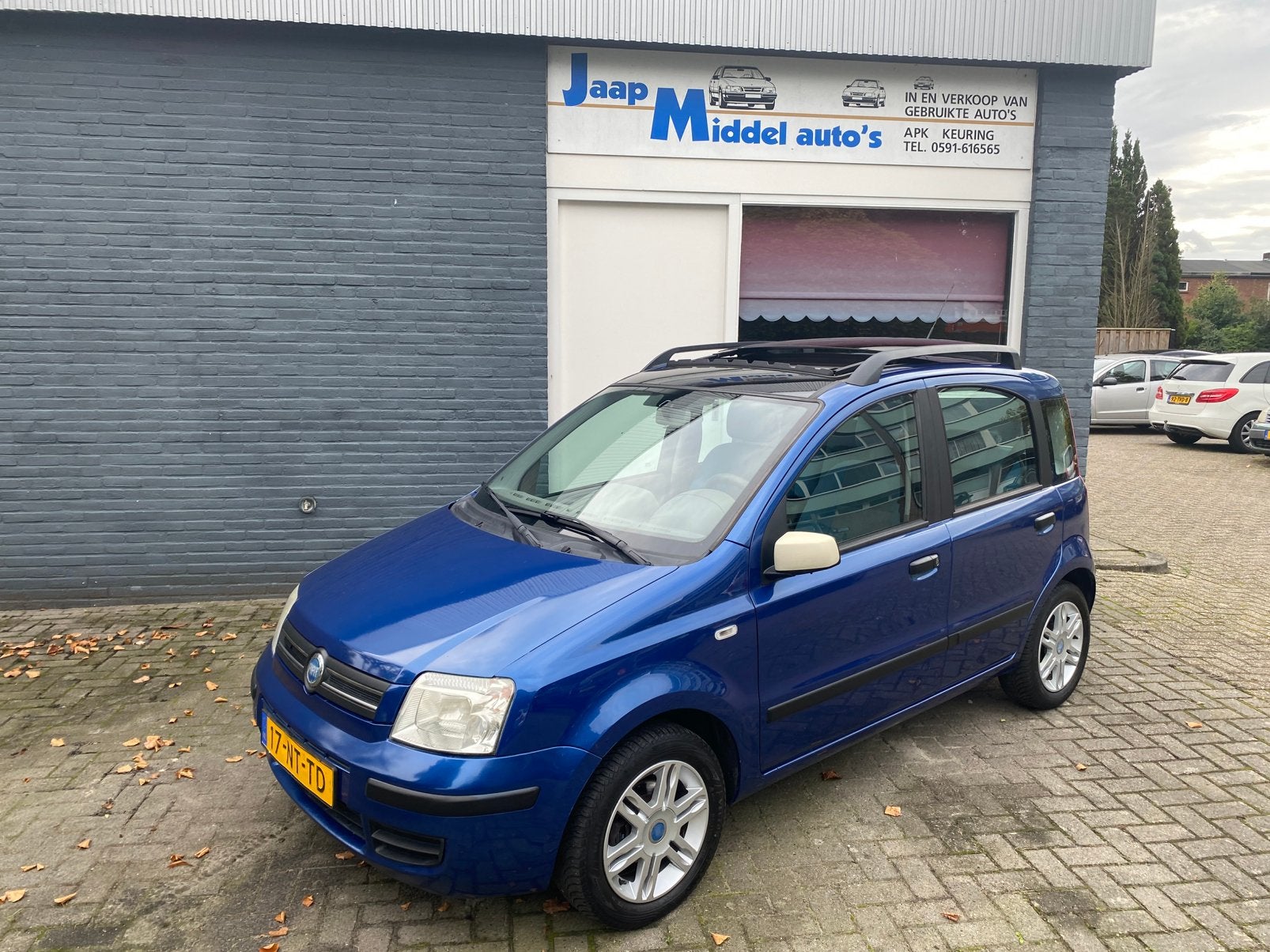 Fiat Panda 1.2 2004 Blauw airco, Auto's, Voorwielaandrijving, Origineel Nederlands, Bedrijf, Handgeschakeld