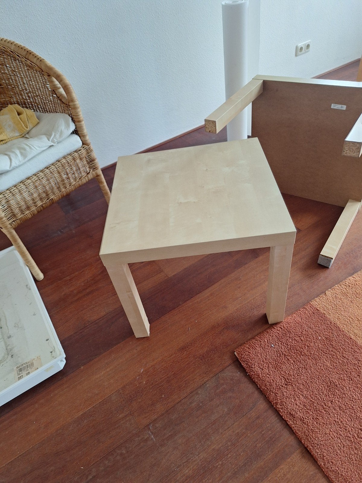 Twee Ikea LACK bijzettafels - 55x55x40 cm, Huis en Inrichting, Tafels | Bijzettafels, Ophalen, Minder dan 45 cm, Gebruikt, Vierkant