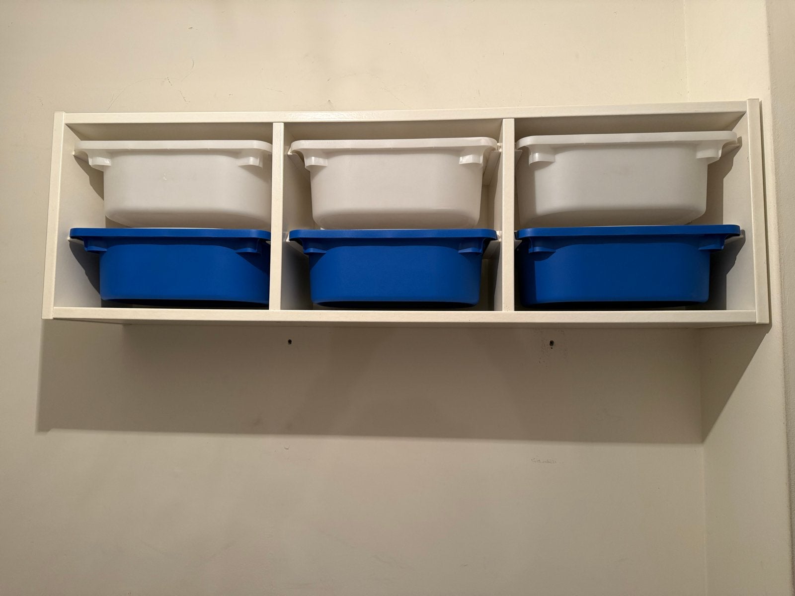 IKEA Trofast opbergcombinatie met 6 bakken, Ophalen, Gebruikt, Wit, Opbergmeubel