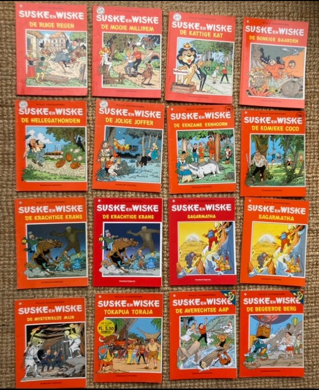 Suske en Wiske stripboeken - 15 stuks, Meerdere stripboeken, Ophalen, Gelezen