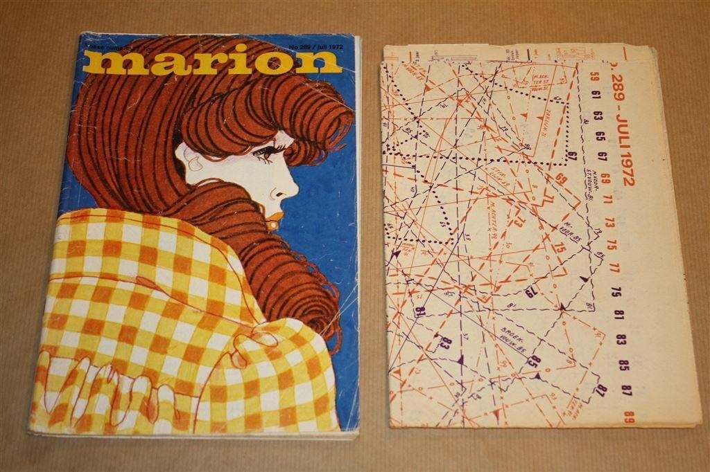 Marion - Juli 1972 - Vintage uitg. met kledingpatronen !!, Ophalen of Verzenden, Gelezen, Mode algemeen
