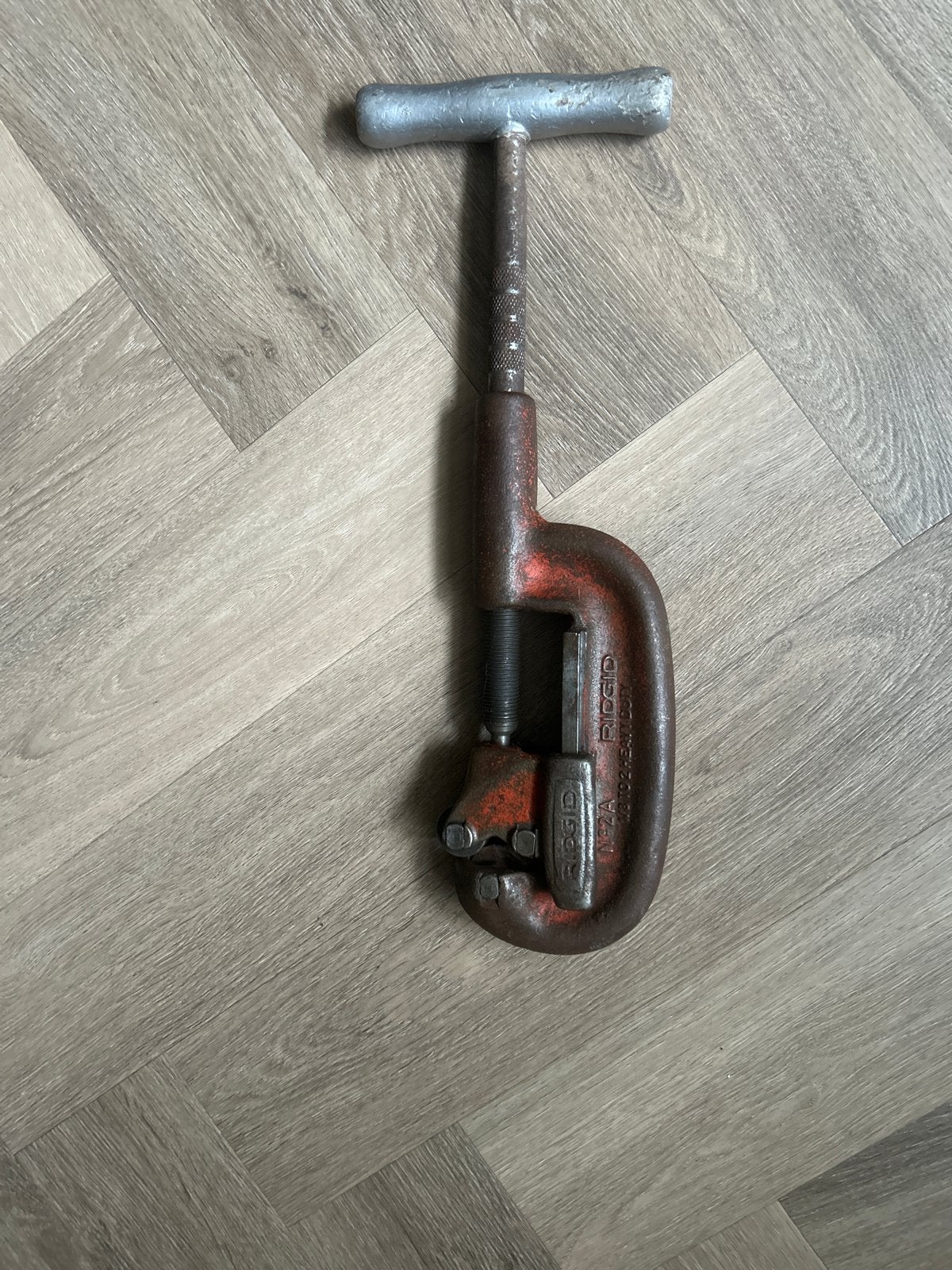 Ridgid pijpsnijder - gereedschap, Ophalen of Verzenden, Gebruikt, Snijgereedschap, Ridgid