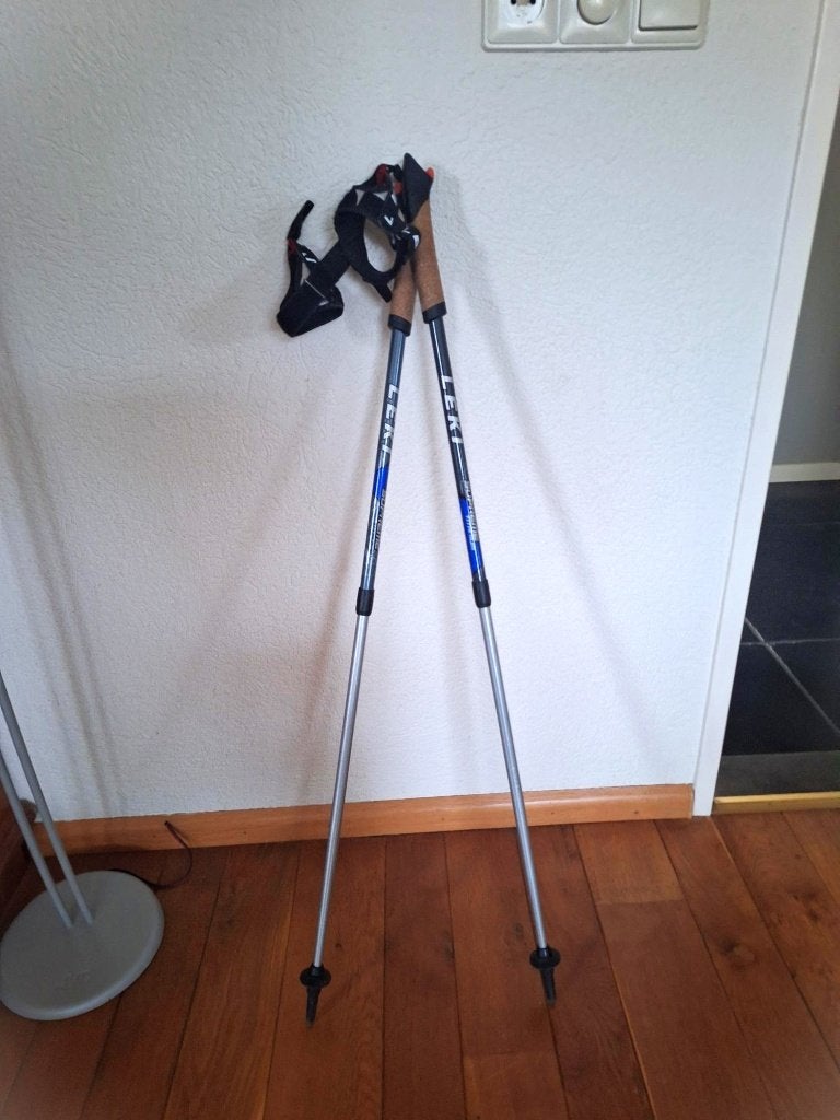 Leki titanium wandelstokken, Sport en Fitness, Ophalen, Gebruikt, Wandelstok