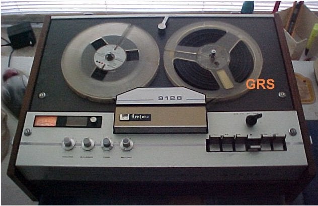 Prima werkende bandrecorder Aristona 9128 = Philips N4404, Ophalen, Bandrecorder, Met stofkap