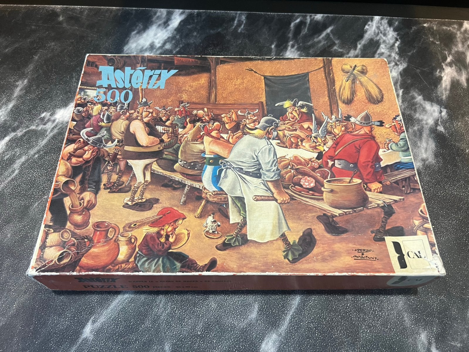 Vintage CAL puzzel 500 stukjes Asterix, Ophalen of Verzenden, Minder dan 500 stukjes, Zo goed als nieuw