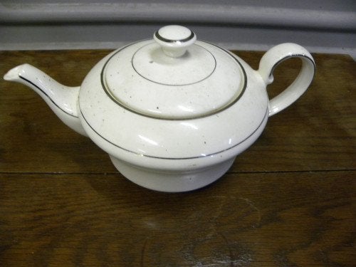 theepot mosa creme zilveren rand, Ophalen of Verzenden, 'T Olde Gre-j, Info@toldegrej.nl, Endepoelstraat 20f Didam