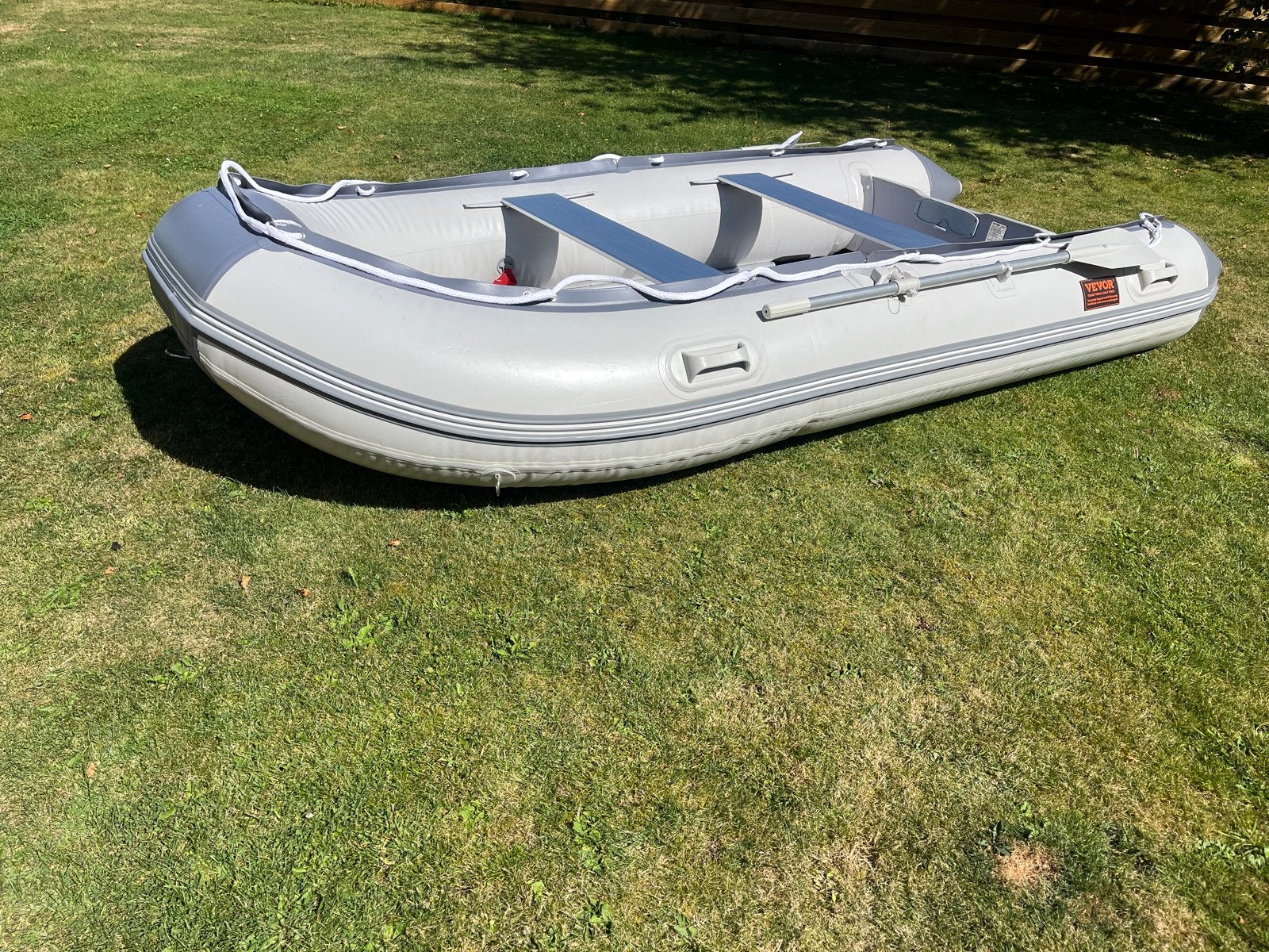 rubberboot HR-360 met Mercury 6 PK buitenboordmotor, Watersport en Boten, Rubberboten, Aluminium, Zo goed als nieuw, Brandstoftank