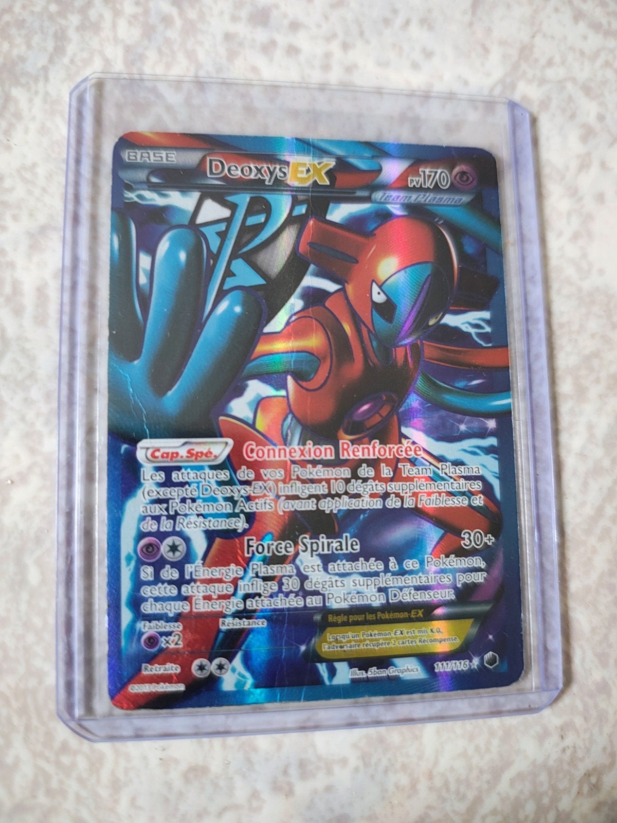 Pokémon Deoxys EX - Gebruikte staat, Ophalen of Verzenden, Gebruikt, Losse kaart