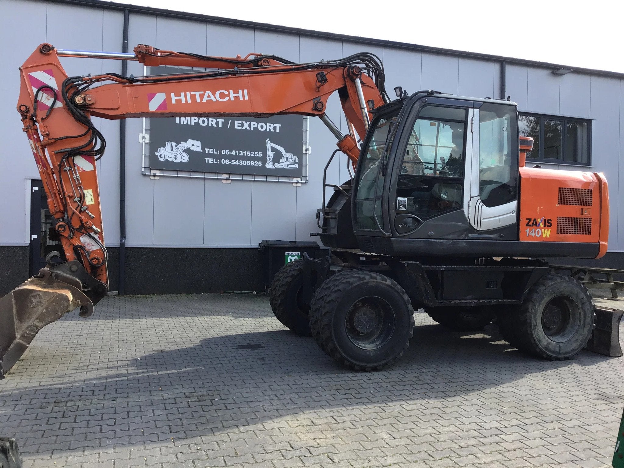 Hitachi ZX140W-3 (bj 2008), Graafmachine