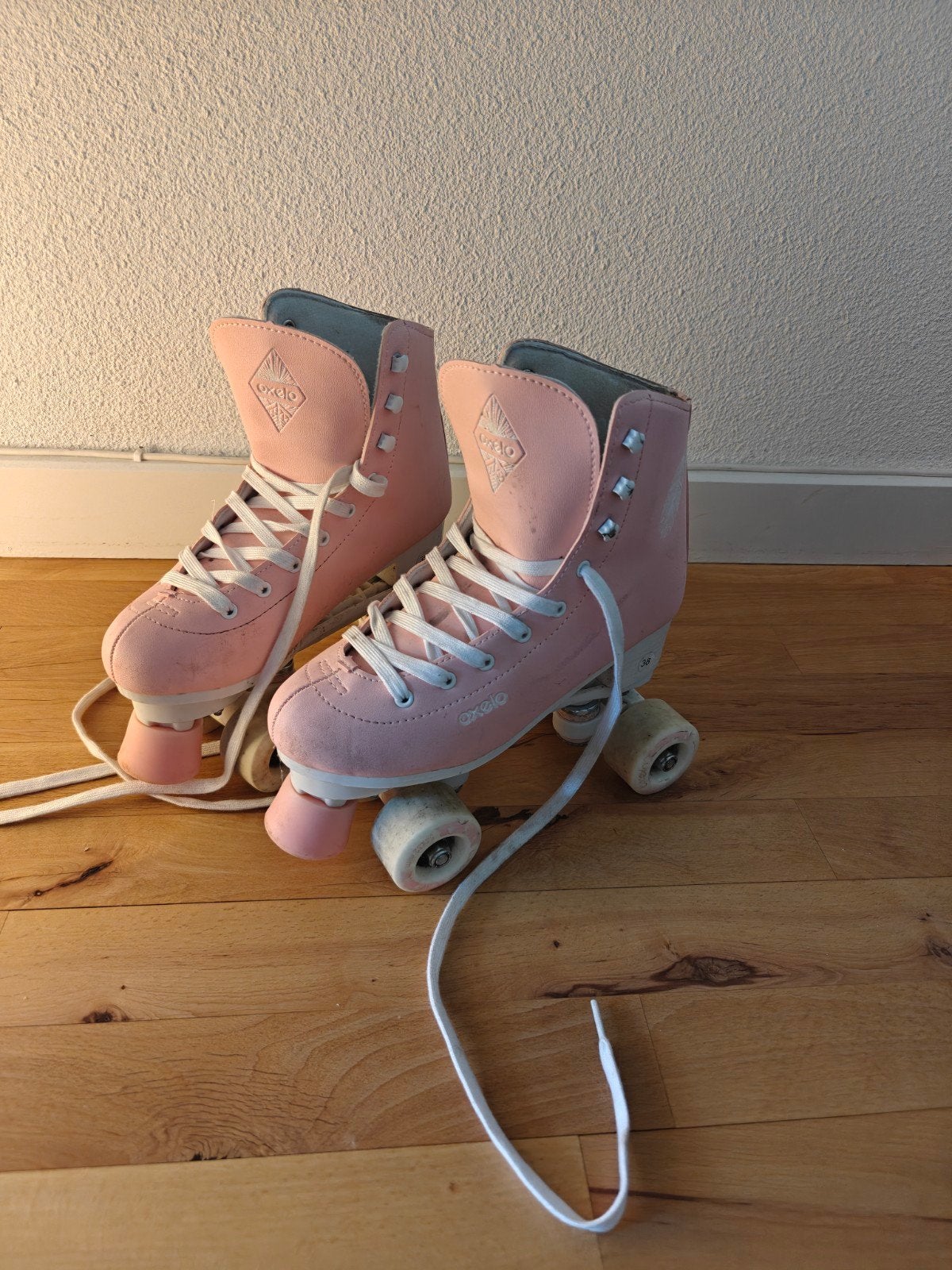 Roze Oxelo rolschaatsen - Maat 38, Ophalen of Verzenden, Gebruikt, Overige typen, Overige merken