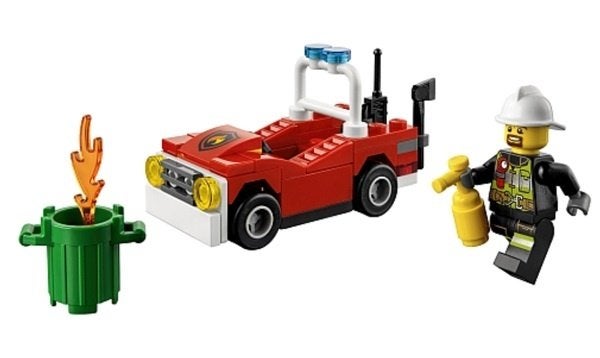 Lego Town City Fire 30347 Fire Car Polybag (NIEUW), City, Lego, Nieuw, Ophalen of Verzenden