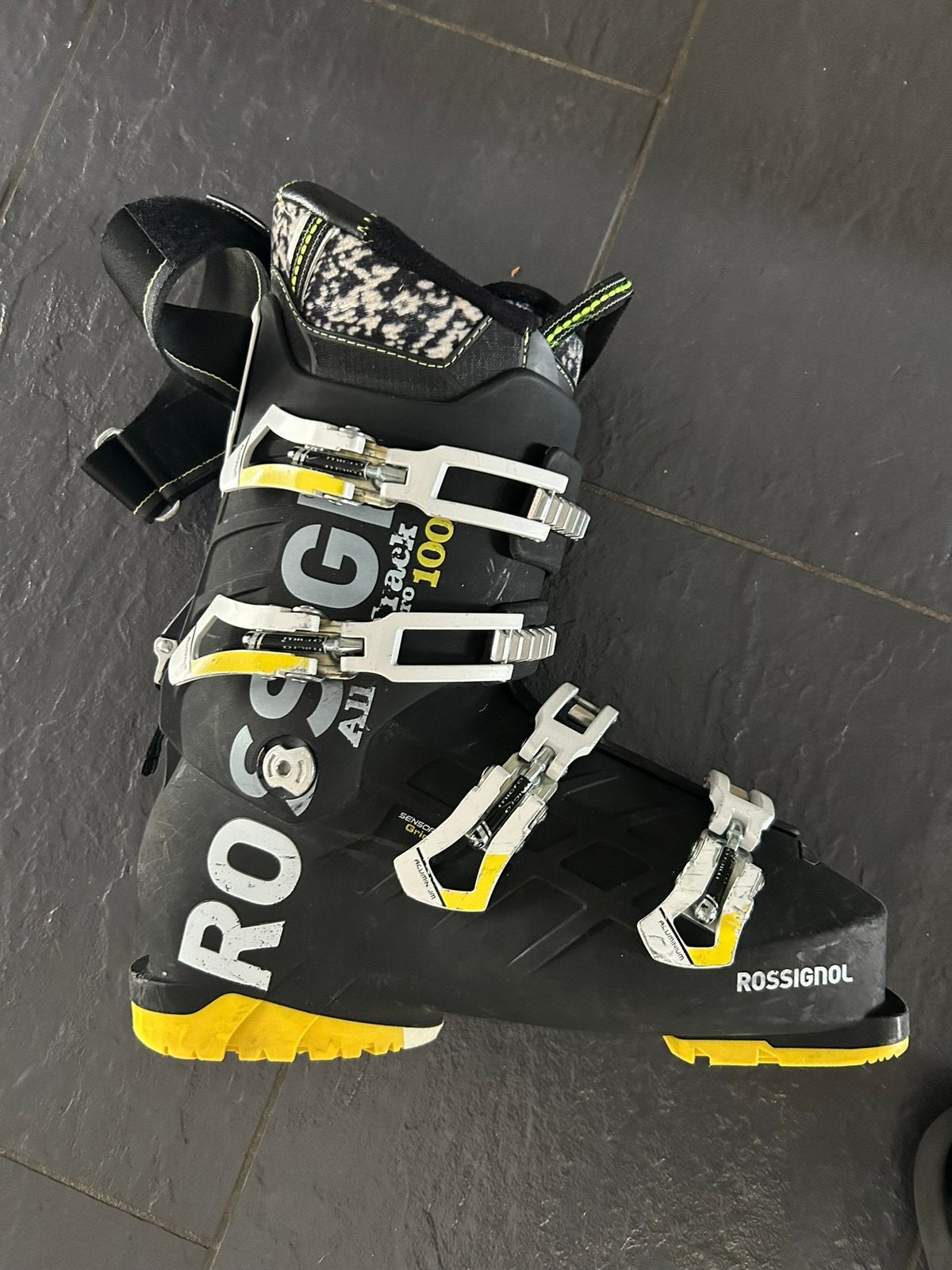 Rossignol Alltrack skischoenen maat 27.5 – flex 100, Ophalen, 160 tot 180 cm, Gebruikt, Rossignol