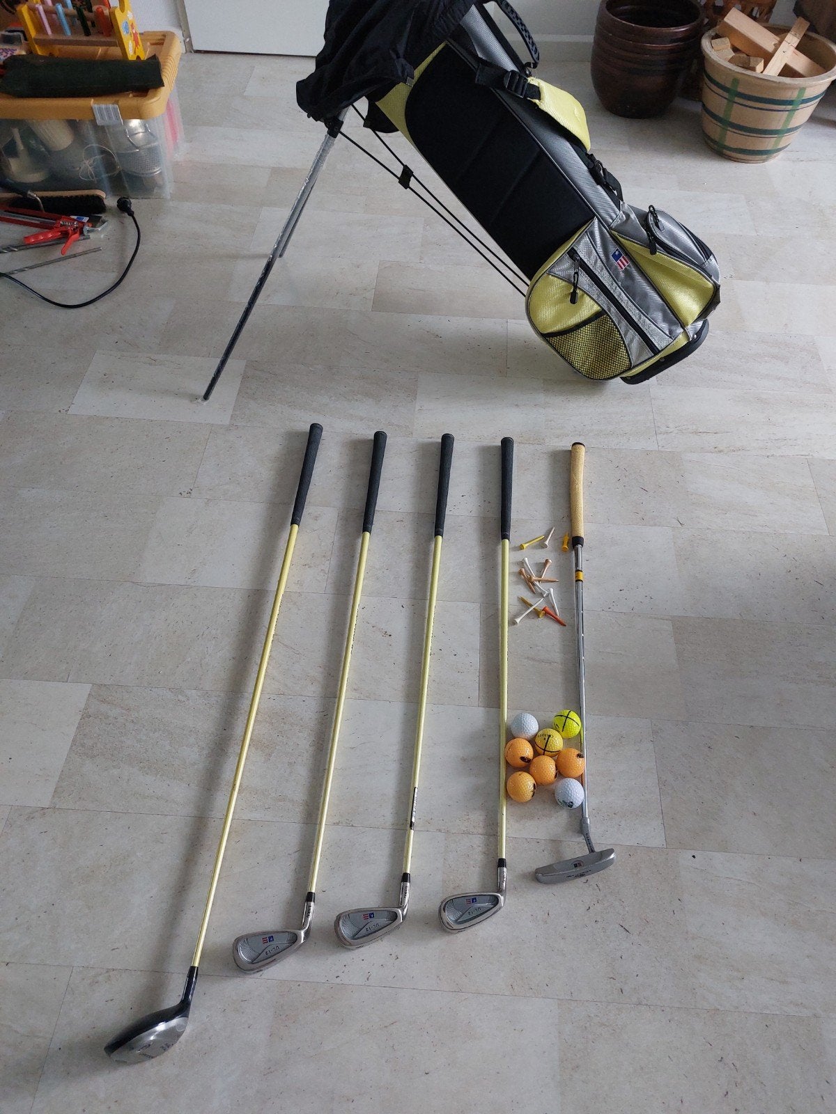 Golfset jeugd LINKSHANDIG, Sport en Fitness, Golf, Ophalen of Verzenden, Zo goed als nieuw, Set, Overige merken