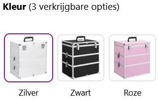 Make-up koffer make up cosmeticakoffer GRATIS VERZENDING!, Sieraden, Tassen en Uiterlijk, Verzenden, Nieuw, Nvt, Grijs