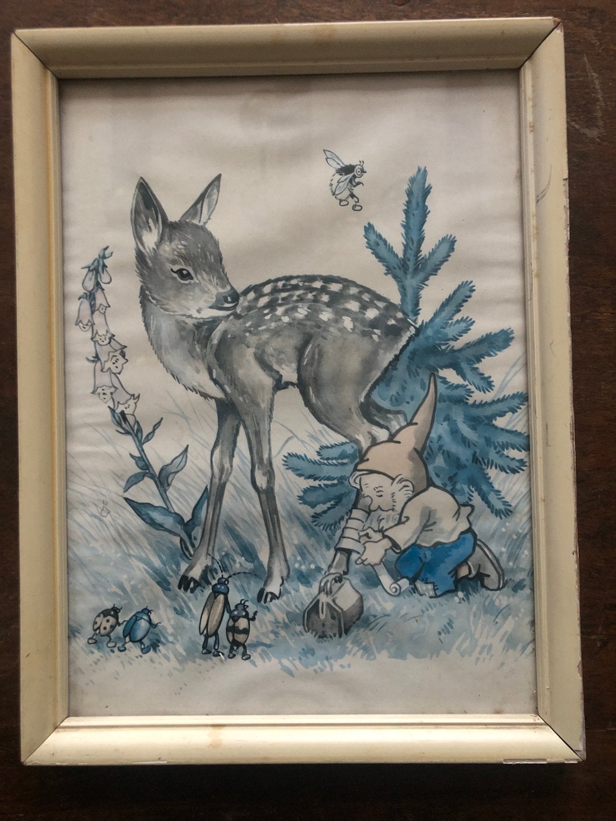 Vintage Prent Reekalf, Ophalen of Verzenden