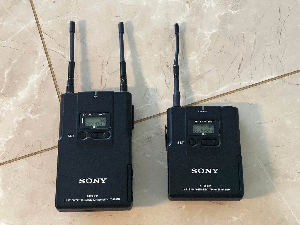 SONY Zender + Ontvanger + lavalier draadloos Microfoon set, N, Sony, Sony, N