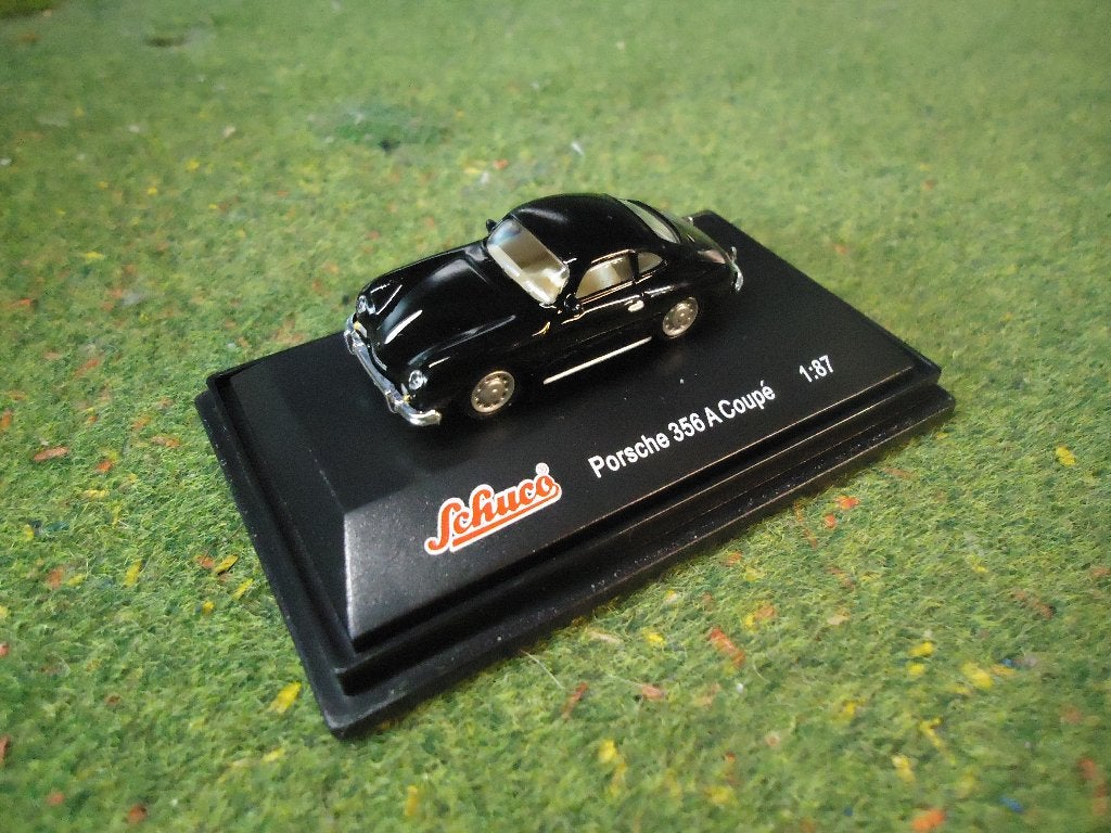 Porsche 356A Coupé - Schuco zwart, Hobby en Vrije tijd, Modelauto's | 1:87, Zo goed als nieuw, Auto, Schuco, Ophalen of Verzenden