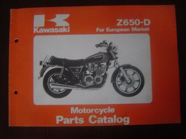 KAWASAKI Z650D 1979 parts catalog Z650 D3, Motoren, Ophalen of Verzenden, Kawasaki
