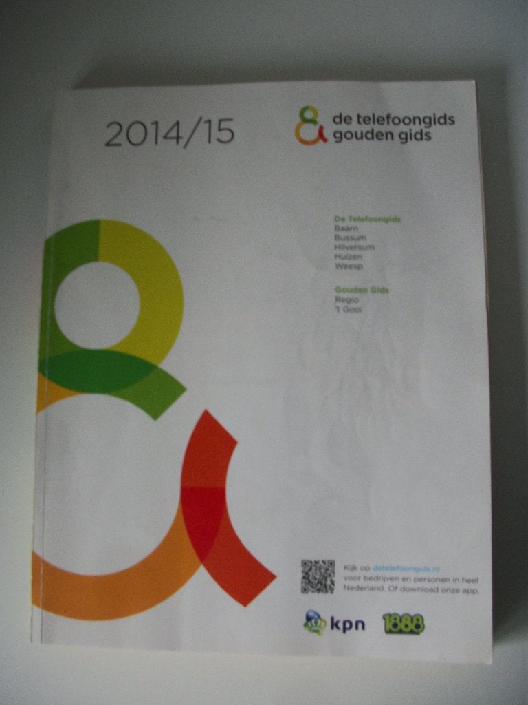 Telefoongids 2014/15 Gouden Gids - Regio 't Gooi - netjes, Ophalen of Verzenden, Zo goed als nieuw