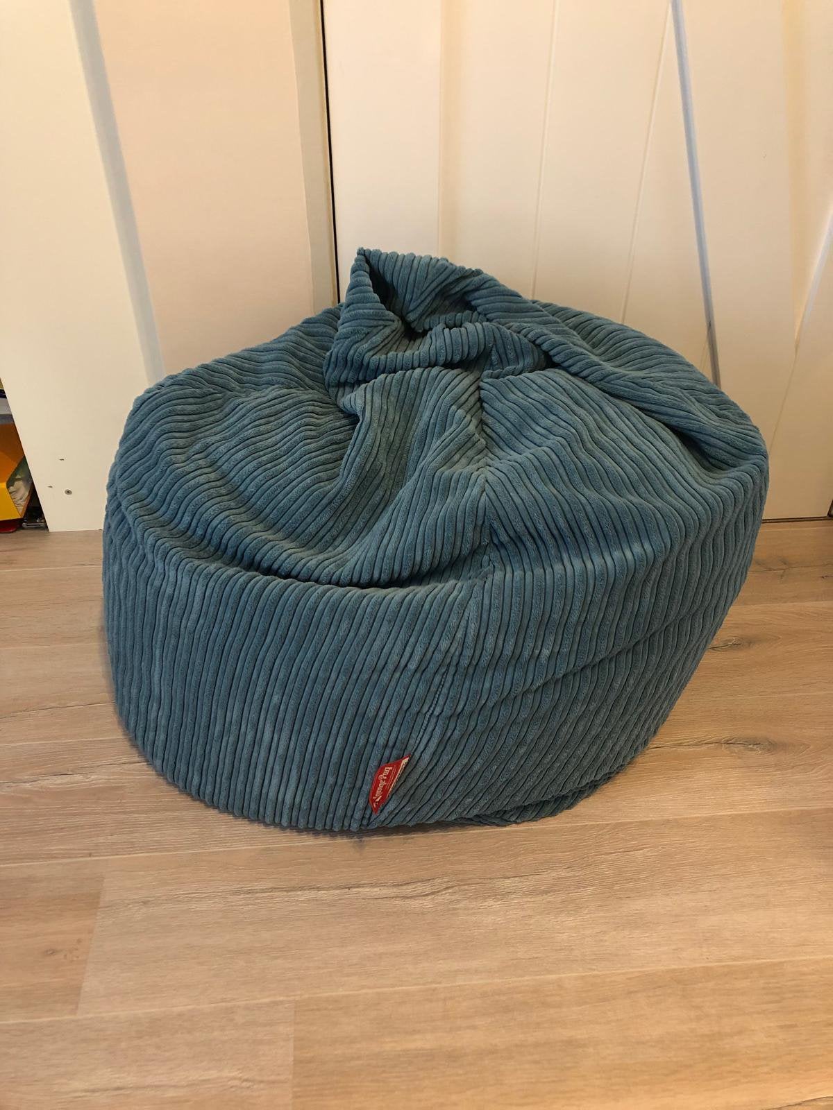 Zitzak - loungepug - kwalitatief goed model!, Ophalen, Zo goed als nieuw, Blauw, Zitzak