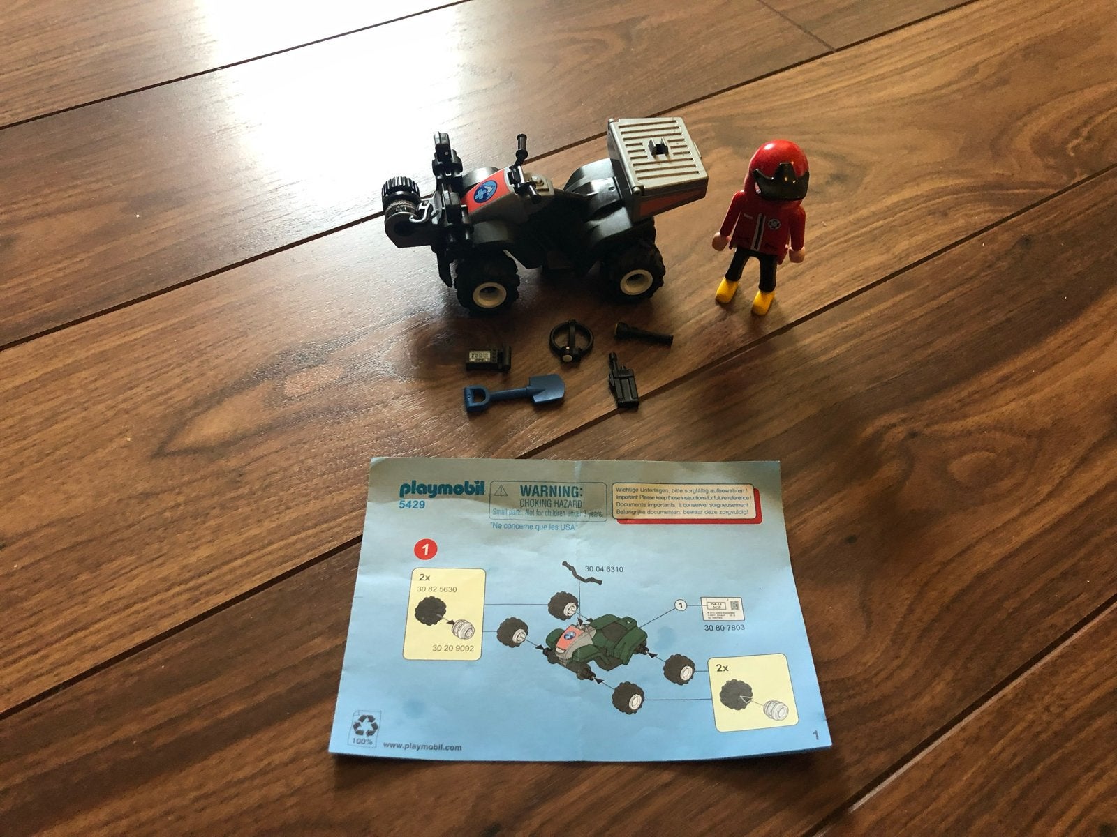 Playmobil Bergreddings Quad 5429 met figuur en accessoires, Gebruikt, Complete set, Voertuig, Ophalen of Verzenden