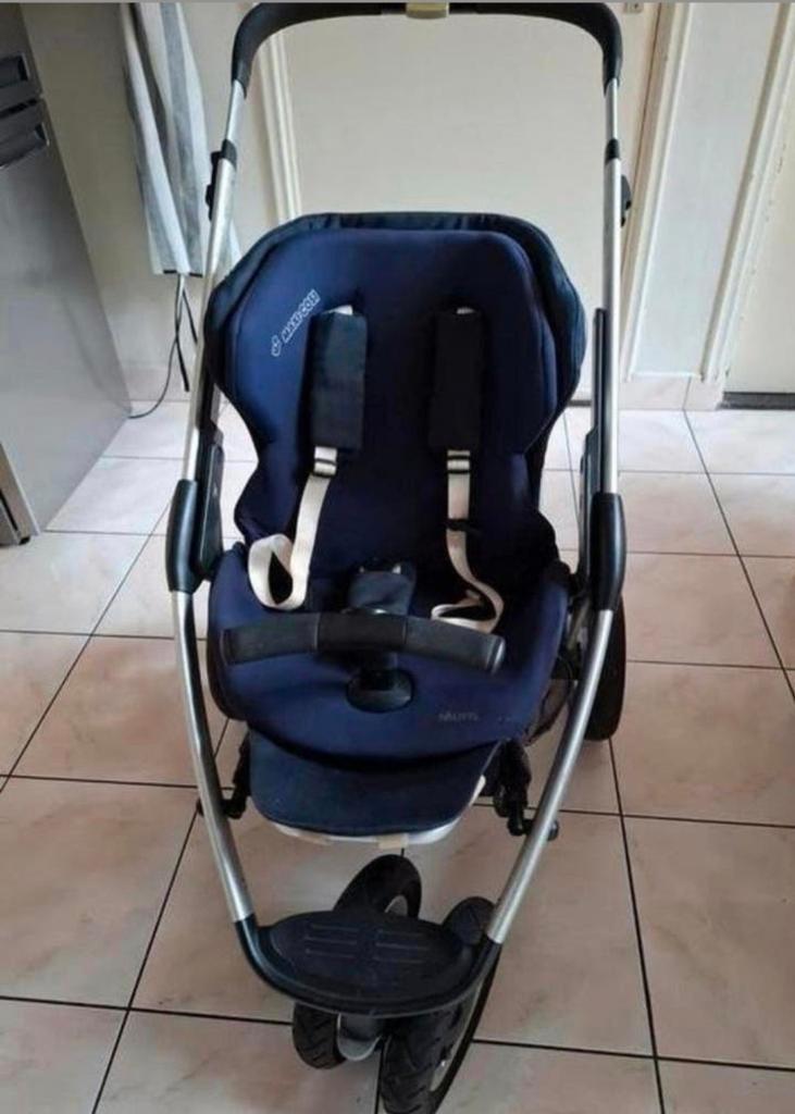Maxi-Cosi Mura 3 kinderwagen - Donkerblauw met extra's, Kinderen en Baby's, Kinderwagens en Combinaties, Ophalen, Gebruikt, Kinderwagen