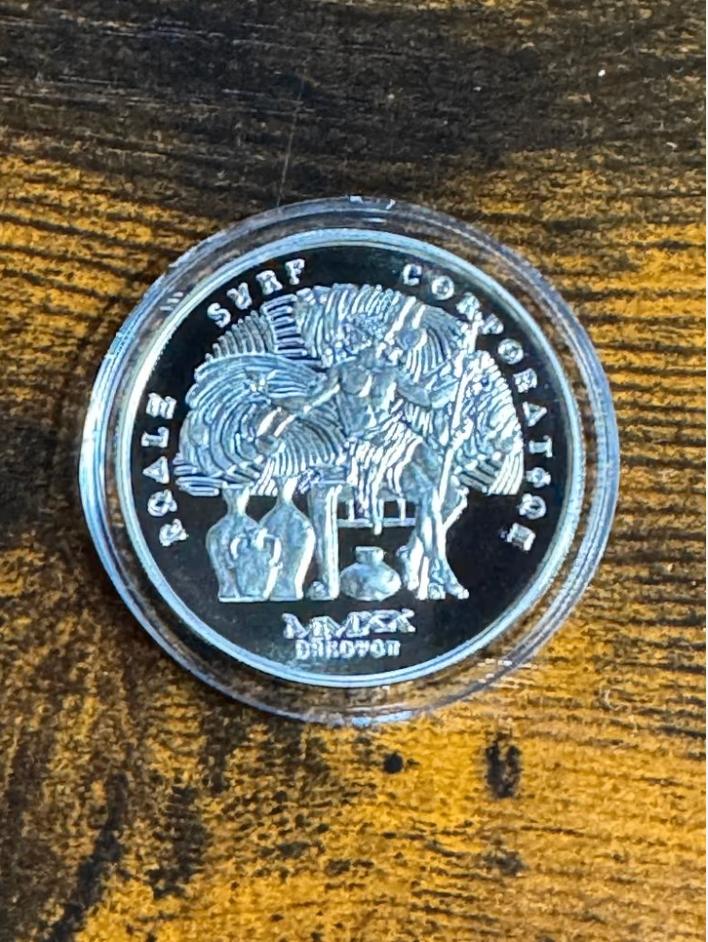 Zilveren Munt 1 Oz. Proof Finish, Postzegels en Munten, Ophalen of Verzenden, Noord-Amerika, Losse munt, Zilver