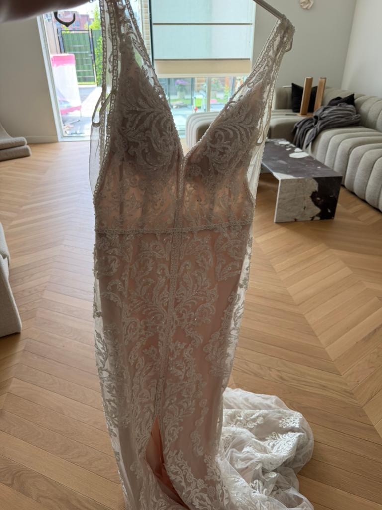 Feestjurk trouwjurk, Ophalen of Verzenden, Zo goed als nieuw, Feestartikel, Geboorte of Huwelijk