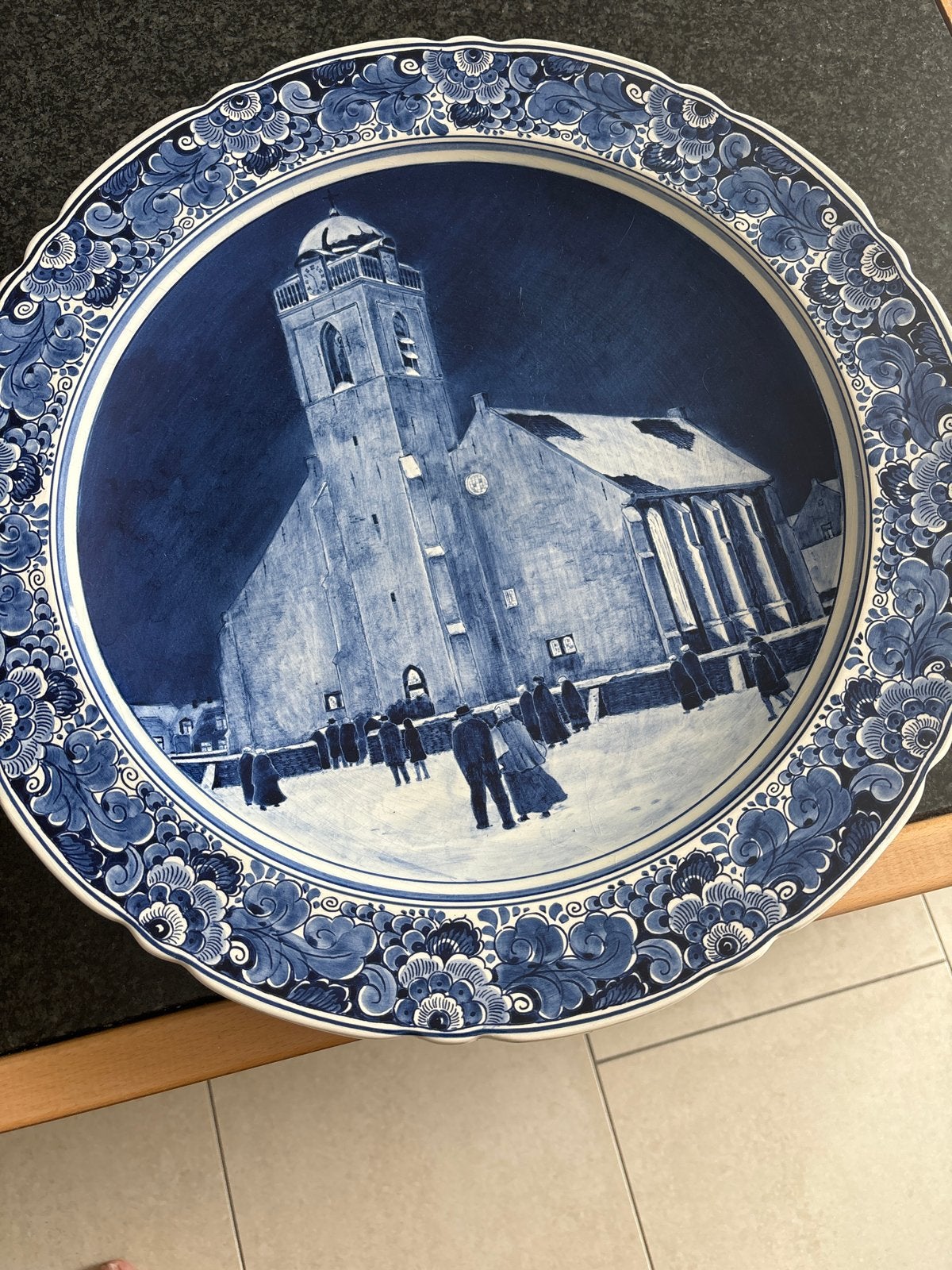 Delfts Blauw Gedenkbord Katwijk aan Zee, Antiek en Kunst, Ophalen of Verzenden