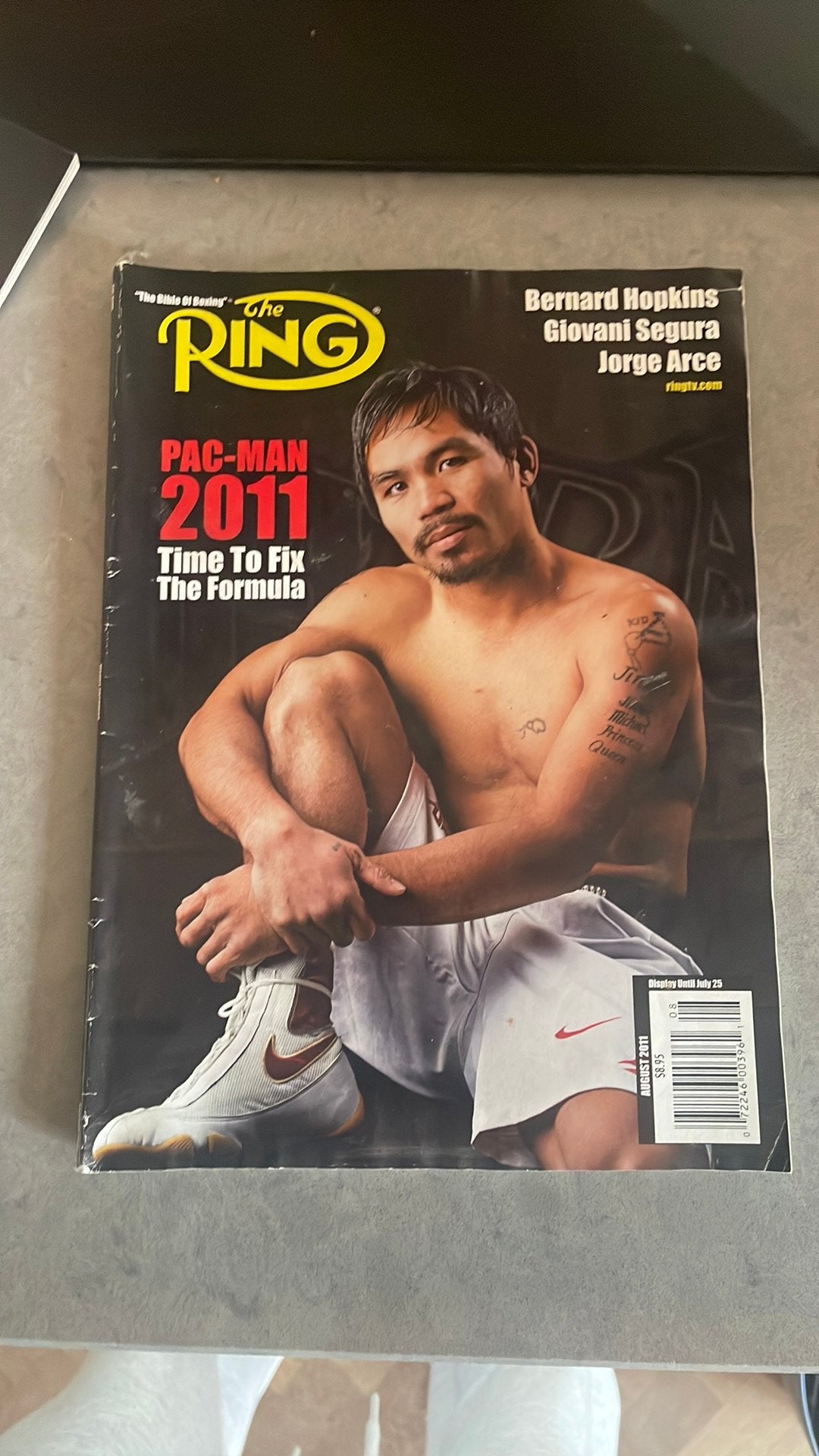 The Ring Magazine - Manny Pacquiao - 2011, Ophalen of Verzenden, Zo goed als nieuw, Sport en Vrije tijd