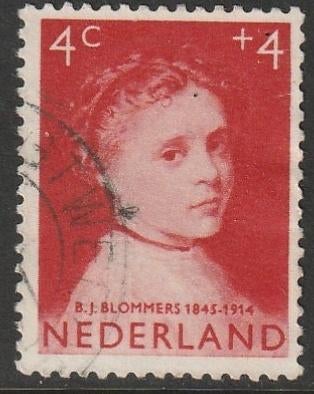Nederland 1957 702 Kind 4c, Gest, Postzegels en Munten, Postzegels | Nederland, Ophalen of Verzenden, Na 1940, Gestempeld