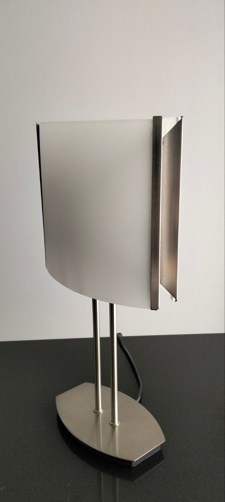 Unieke Design Lamp - RVS & Melkglas, Ophalen, Wit, Overige merken, E14 (klein)