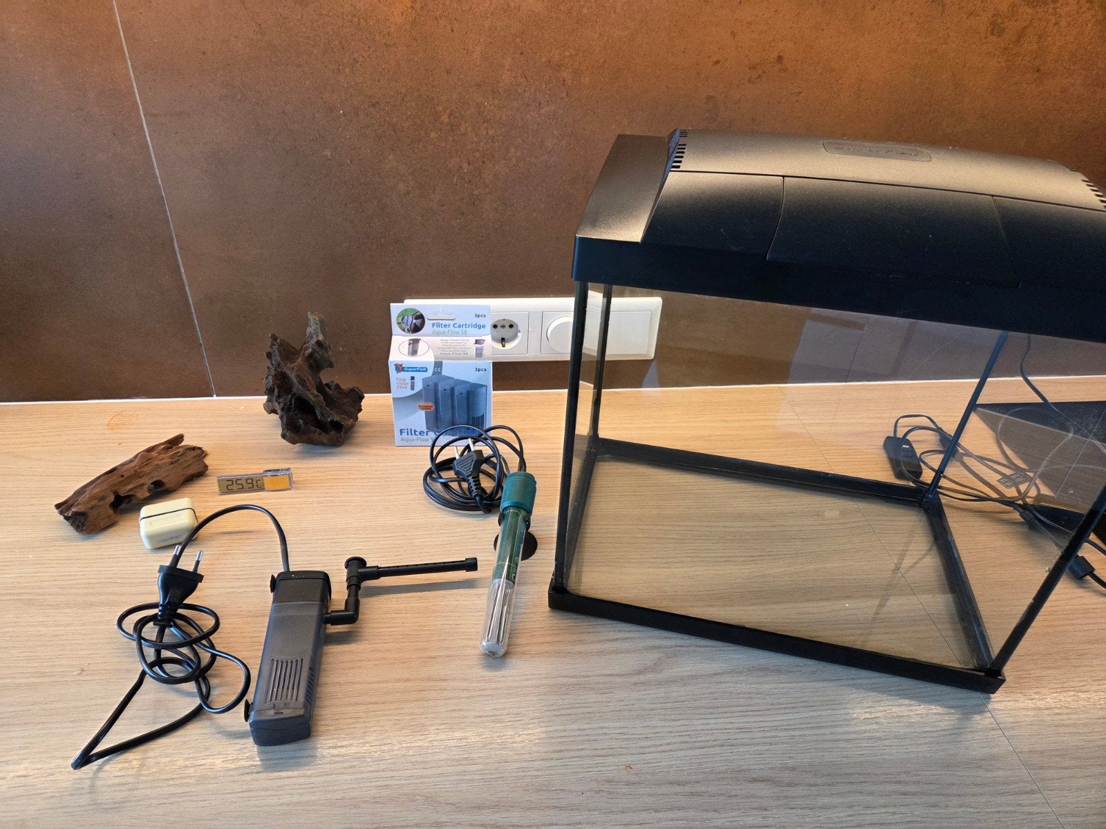 Aquarium compleet, Ophalen, Verwarming, Gebruikt, Leeg aquarium