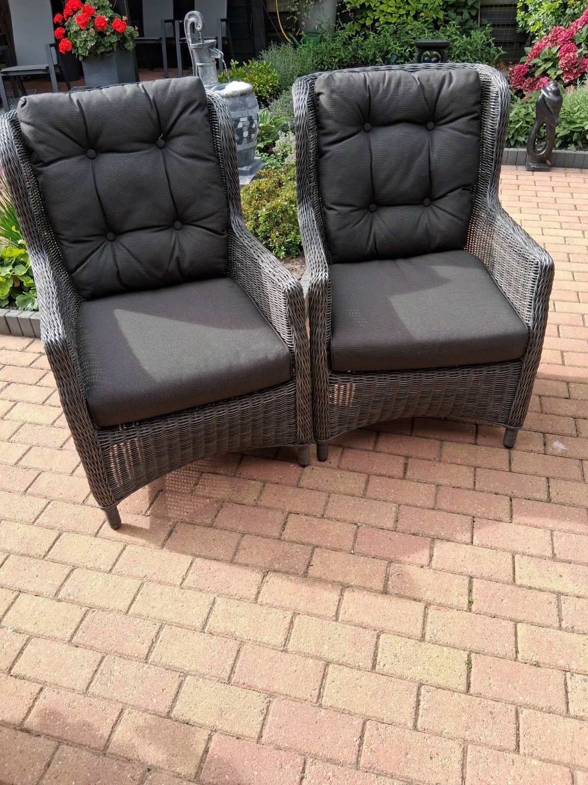 2 mooie lounge stoelen, Ophalen, Gebruikt