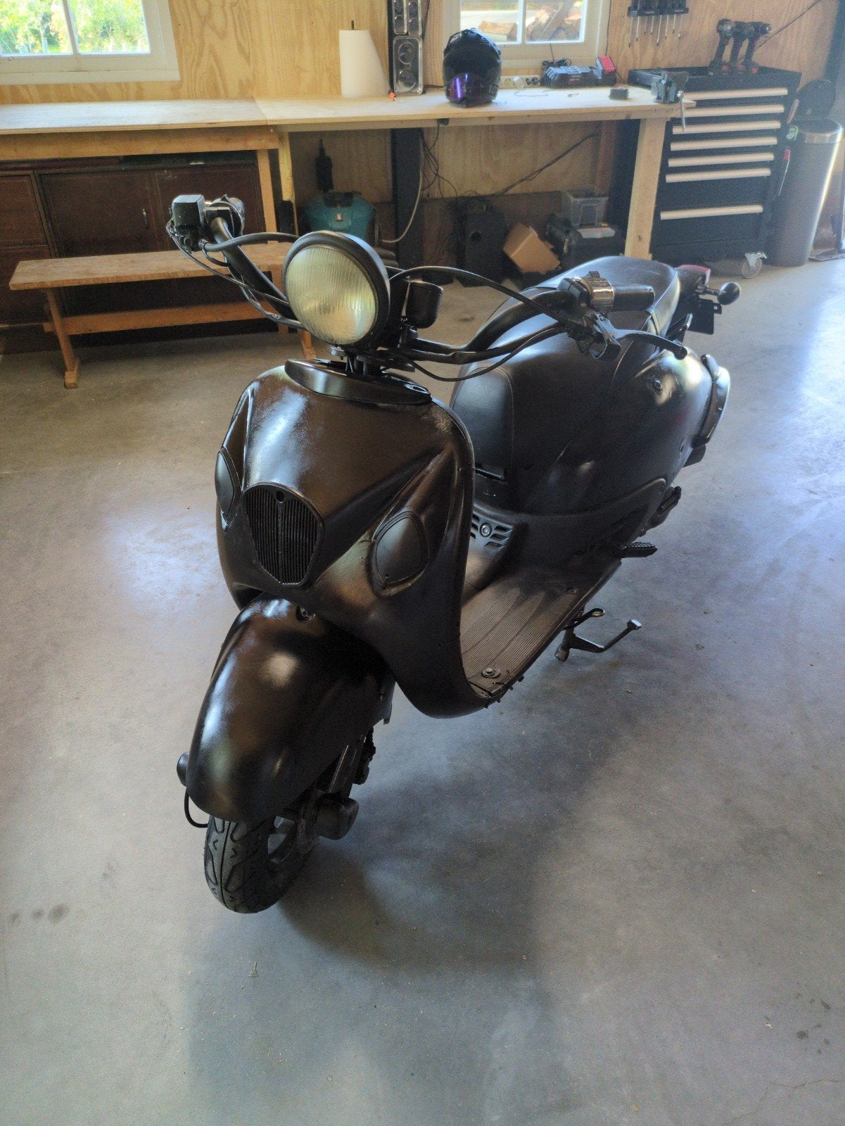 La Souris Grande Retro Scooter, Fietsen en Brommers, Snorfietsen en Snorscooters, Gebruikt, Benzine, Ophalen, Overige merken