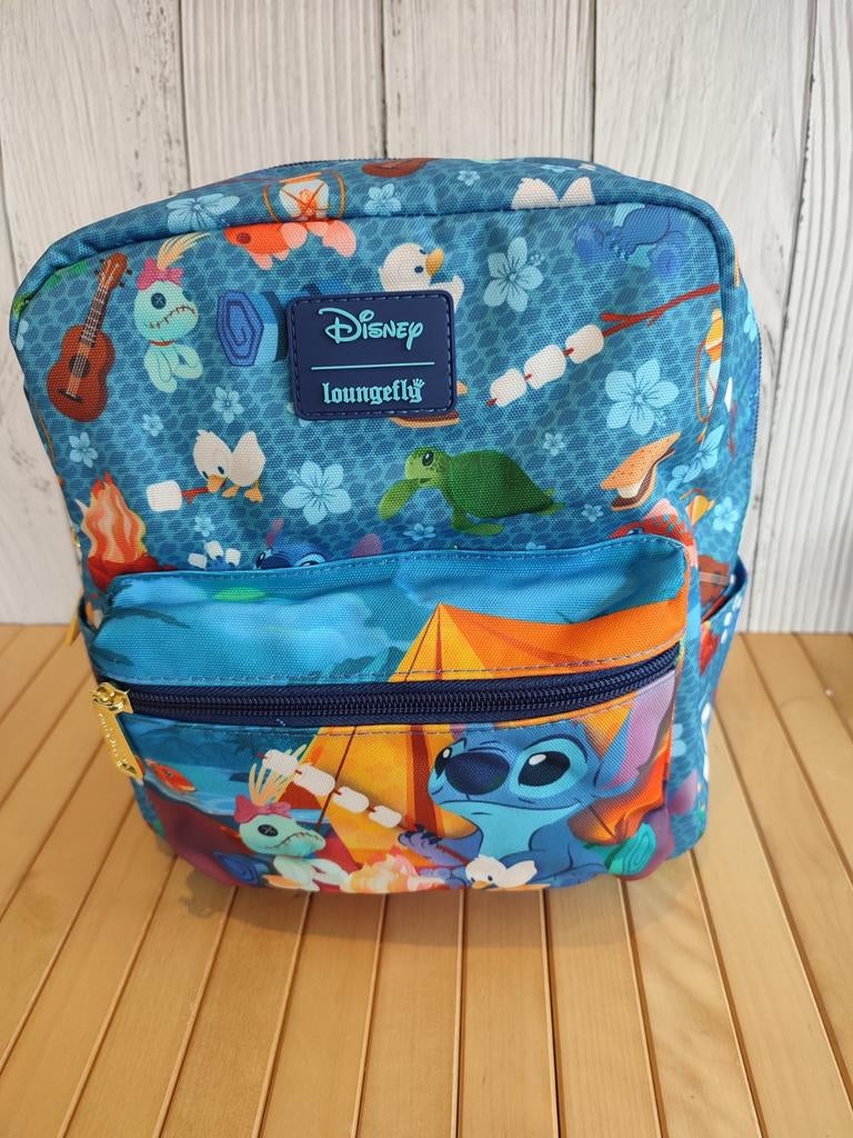 Loungefly Stitch Camping Cuties Backpack, Nieuw, 30 tot 40 cm, Minder dan 30 cm, Verzenden
