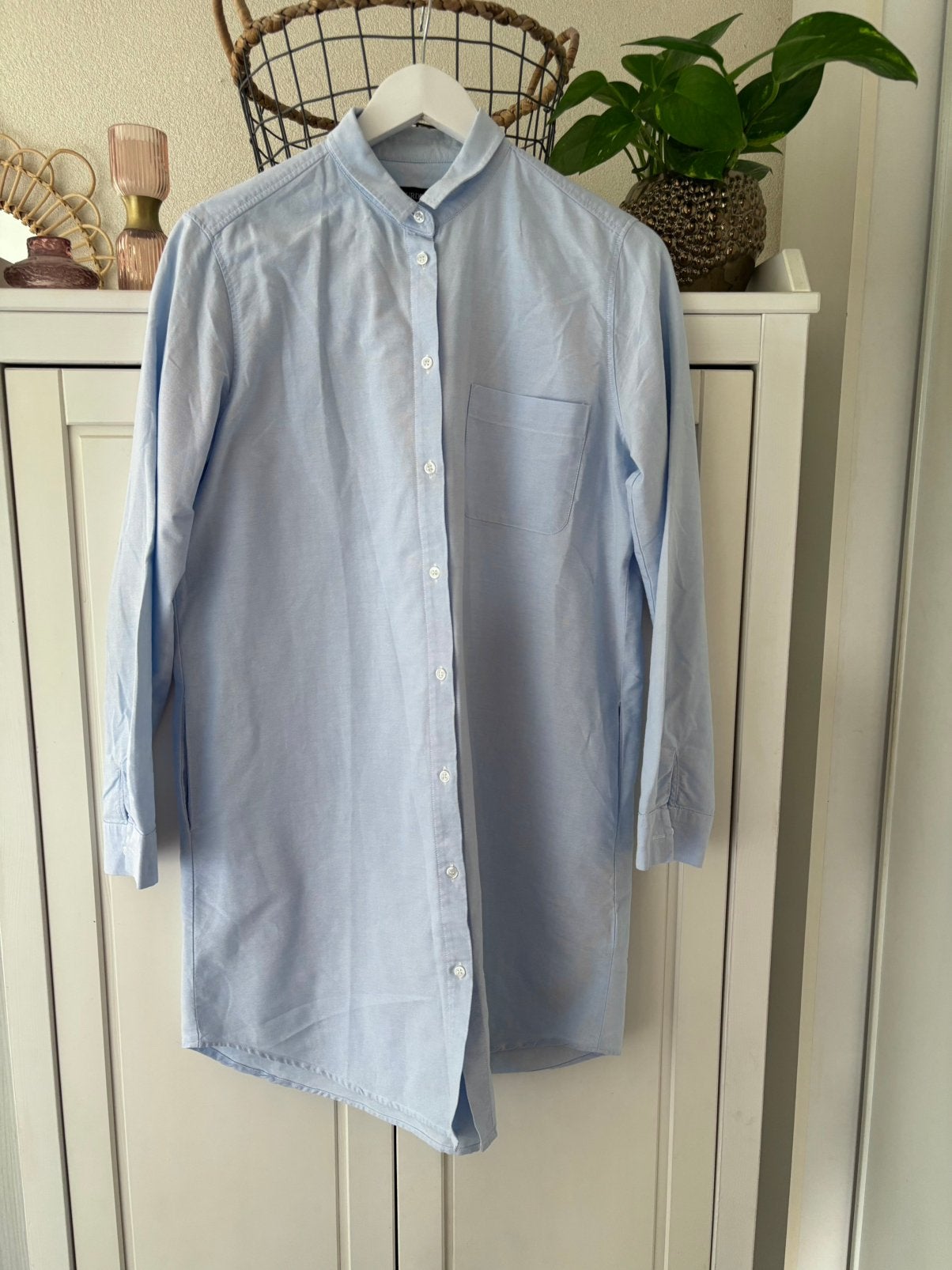 Purdey katoenen blouse jurk maat 42, Blauw, Maat 42/44 (L), Ophalen of Verzenden, Zo goed als nieuw