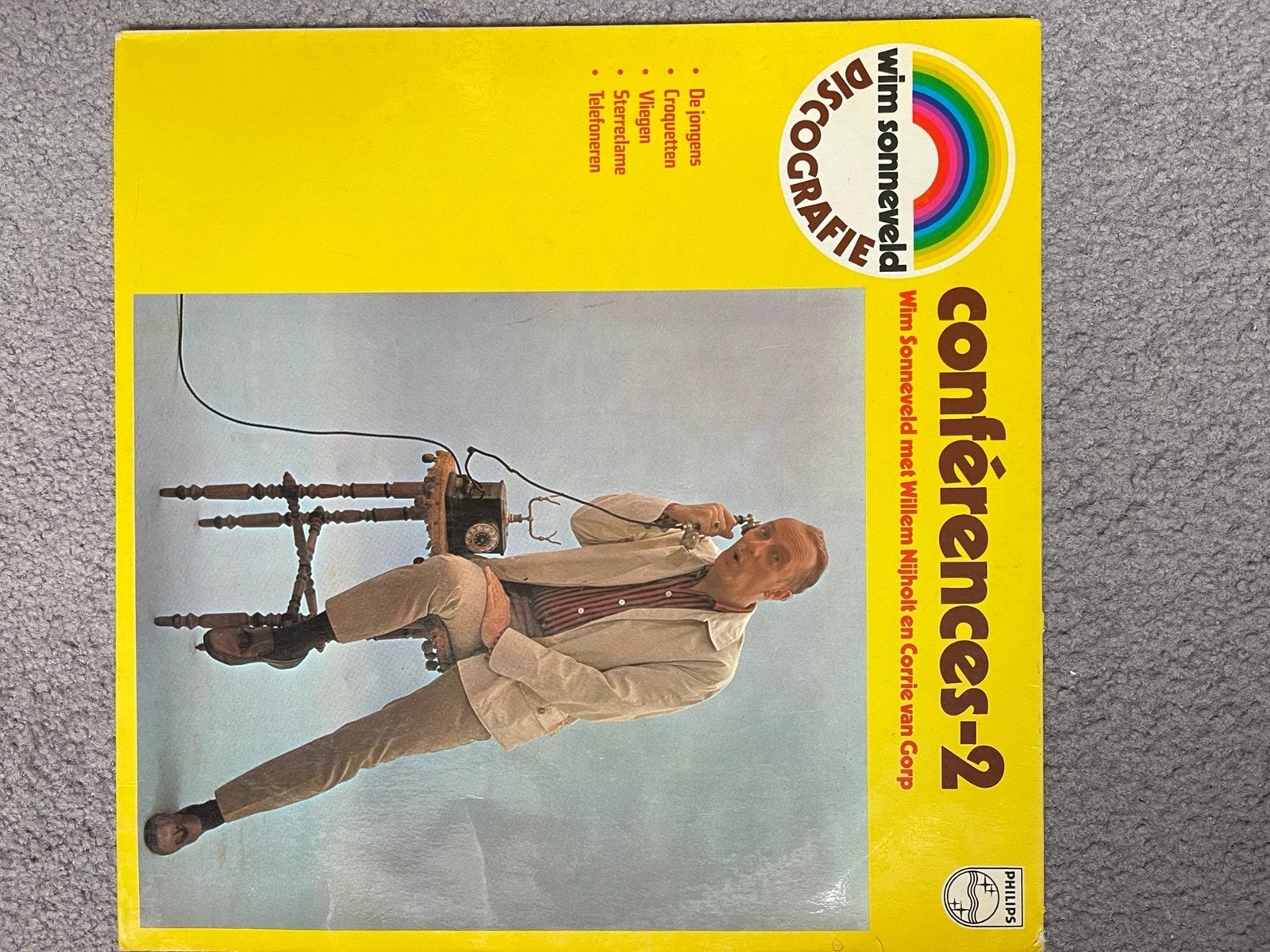 Vinyl Conference Wim Sonneveld - Humor!, Cd's en Dvd's, Vinyl | Nederlandstalig, Ophalen of Verzenden, Zo goed als nieuw, 12 inch