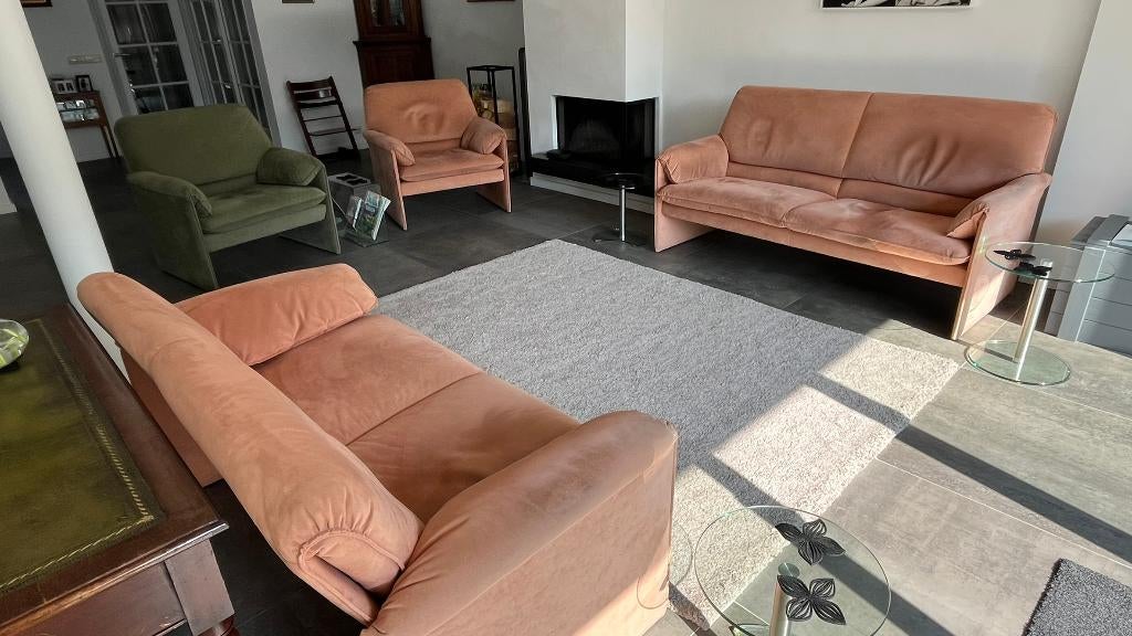 Zithoek, Leolux, Bora Bora / Bora Beta, Alcantara, Ophalen, Gebruikt, Stof, Tijdloos modern