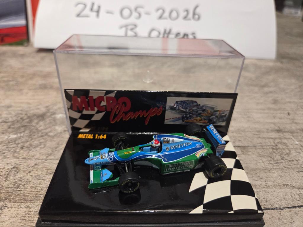 Microchamps Benetton Formule 1 Schaal 1:64 Modelauto, Ophalen of Verzenden