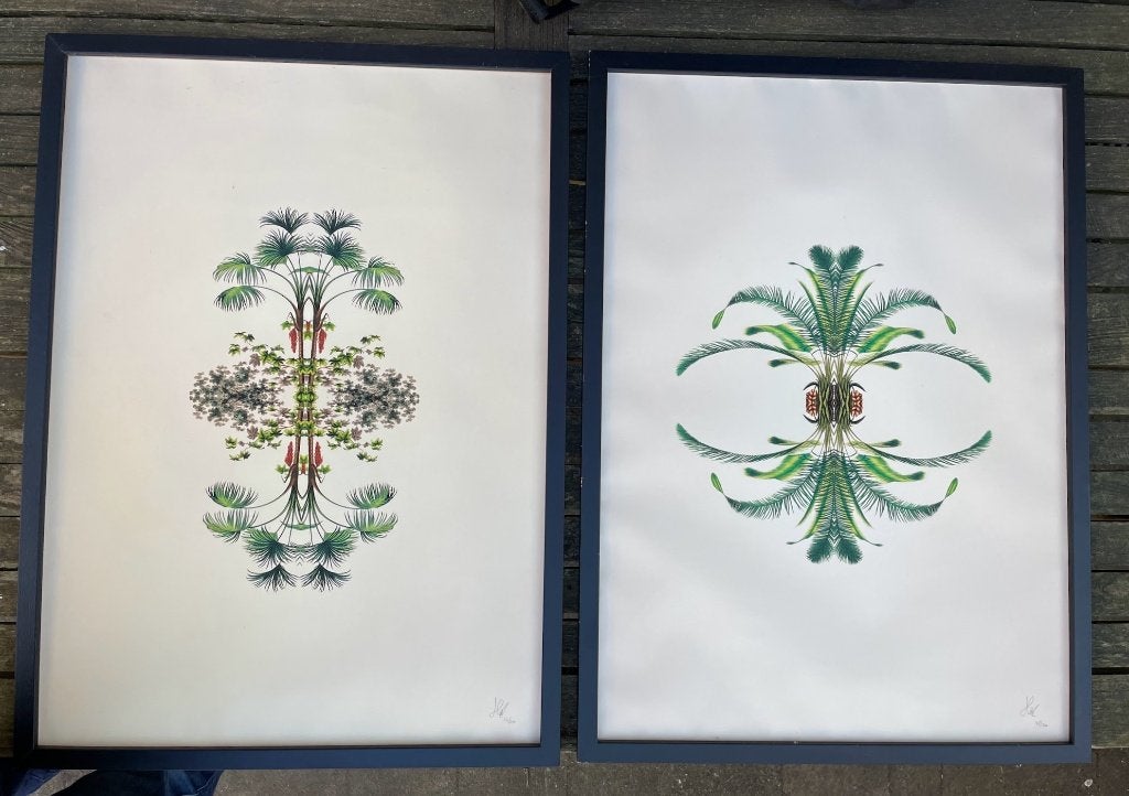 2x unieke Loods5 palm print + lijst, Ophalen