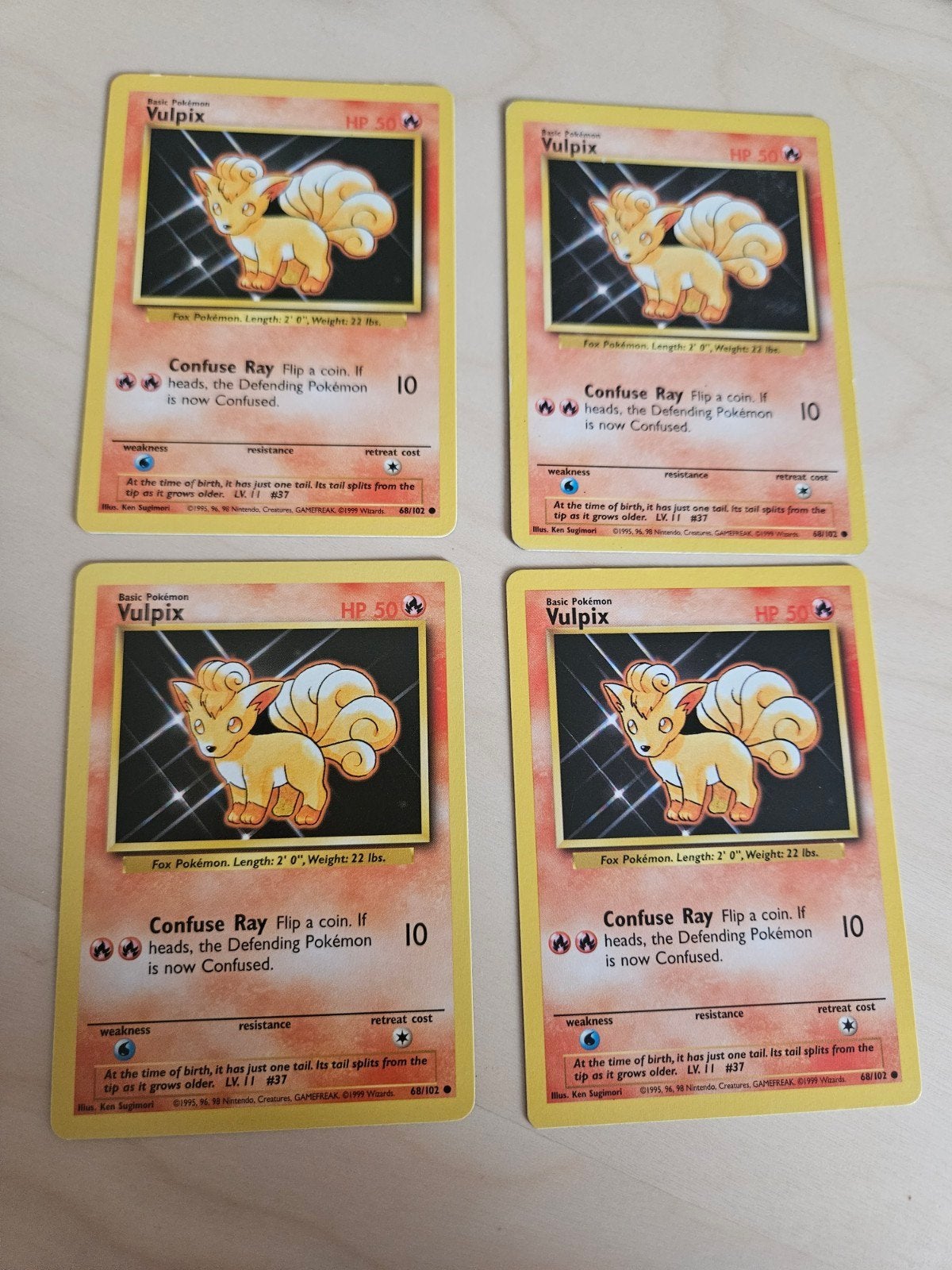 Vulpix Base set 68/102 EN, Ophalen of Verzenden, Gebruikt