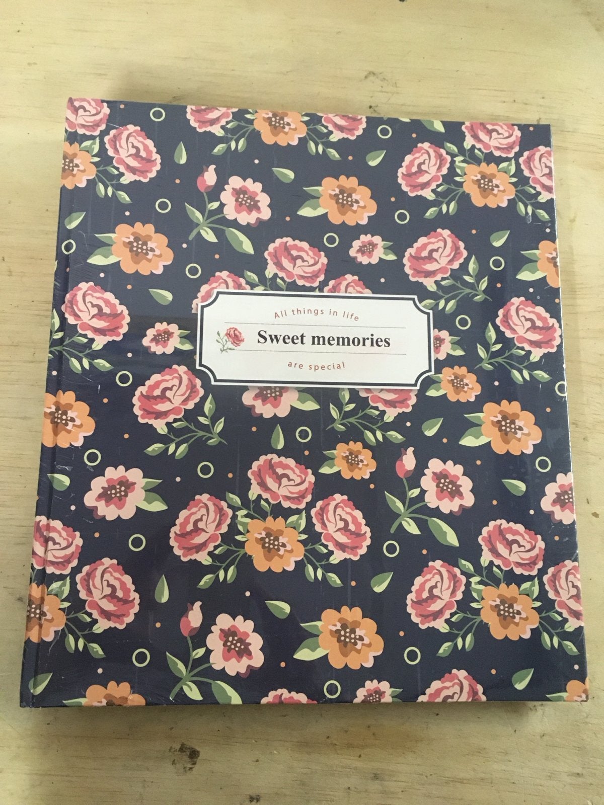 Jumbo fotoalbum 'Sweet Memories' met bloemenprint, Verzenden, Nieuw, Overige merken, Meerkleurig