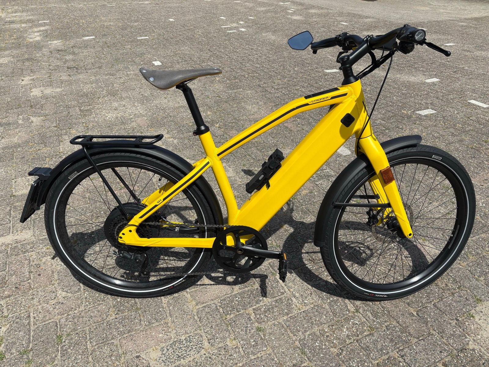 Stromer ST1 Speed Pedelec - Parelmoer Geel (2019), Fietsen en Brommers, Elektrische fietsen, Ophalen, Gebruikt, 50 km per accu of meer