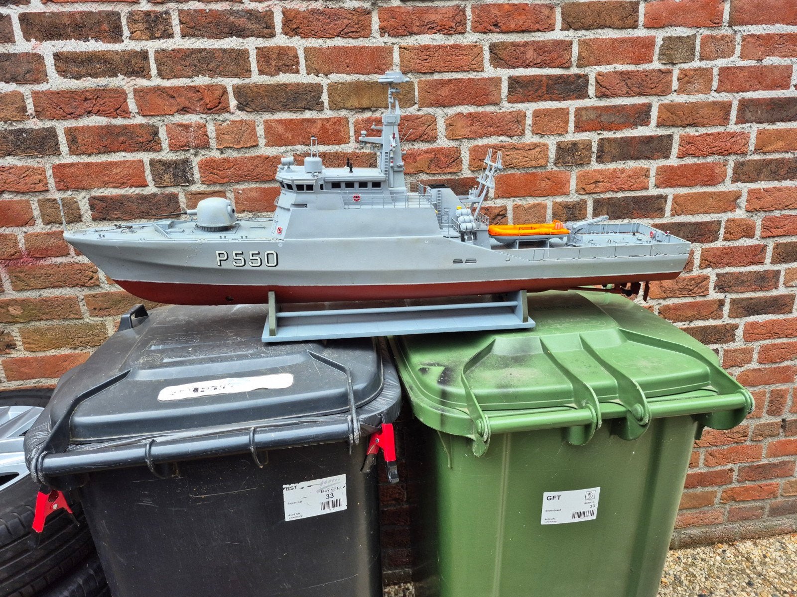 Mooie schip, Ophalen