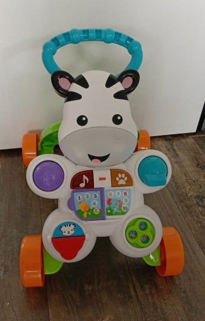 Fisher-Price Zebra Babywalker - Loopwagen met geluid, Ophalen of Verzenden, Gebruikt, Overige typen, Met licht