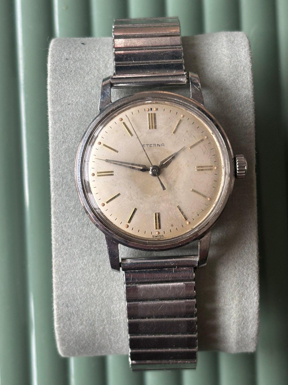 Eterna horloge, Ophalen of Verzenden, Leer, Overige merken