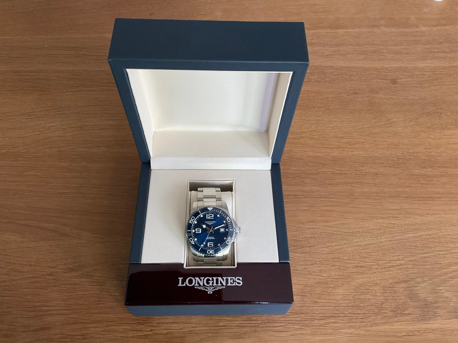 Longines Hydroconquest automatisch herenhorloge 41mm, Overige merken, Staal, Staal, Verzenden